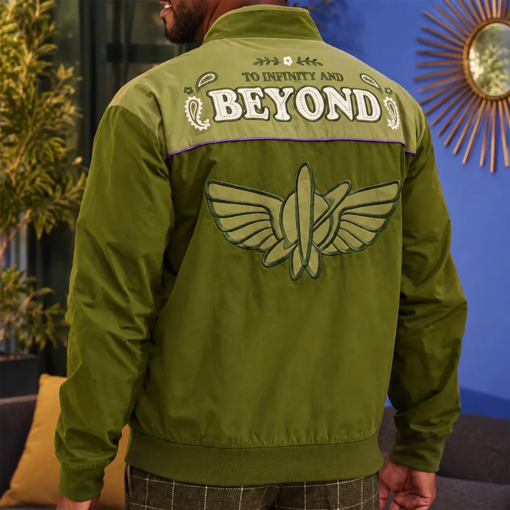 Buzz Lightyear Toy Story 5 Unisex Green Western Windbreaker