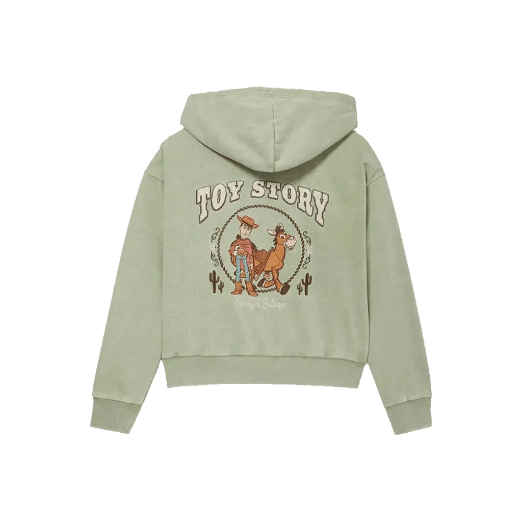 Woody Toy Story 5 Tom Hanks Green Cropped Hoodie