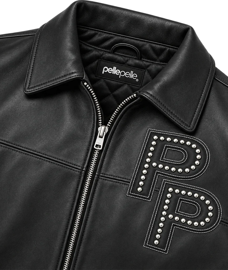 Pelle Pelle Stones Black Leather Jacket