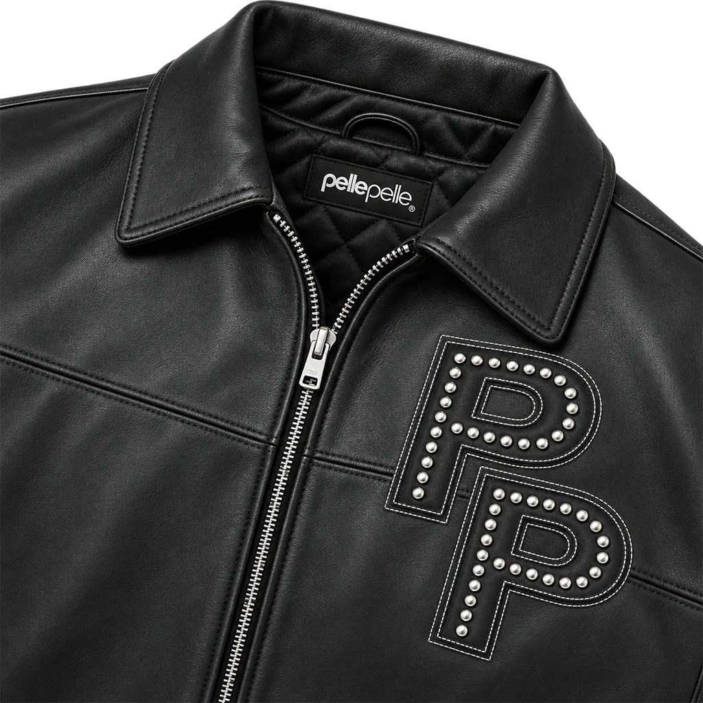 Pelle Pelle Stones Black Leather Jacket