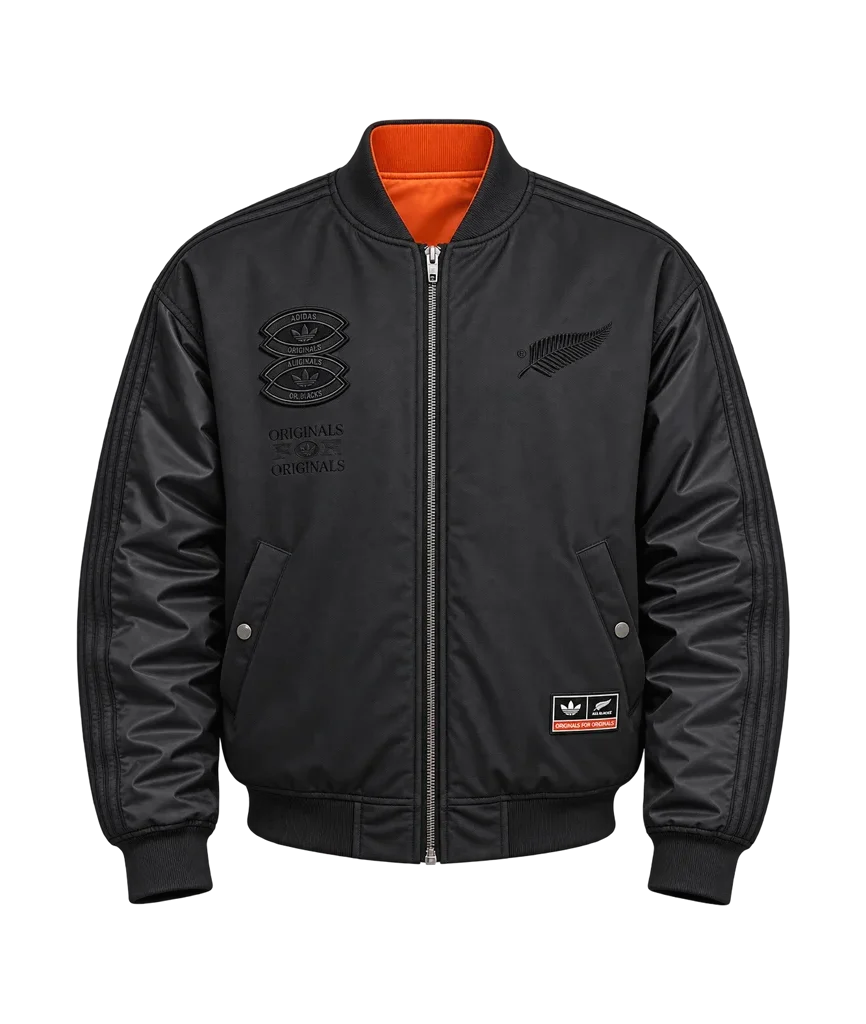 Men’s Adidas Originals x All Blacks Reversible Team Bomber Jacket