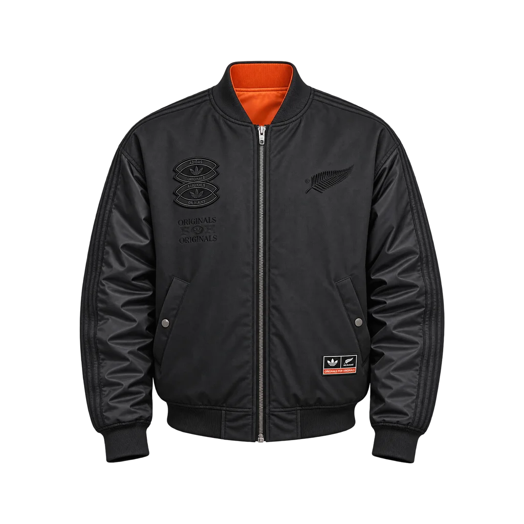 Men’s Adidas Originals x All Blacks Reversible Team Bomber Jacket