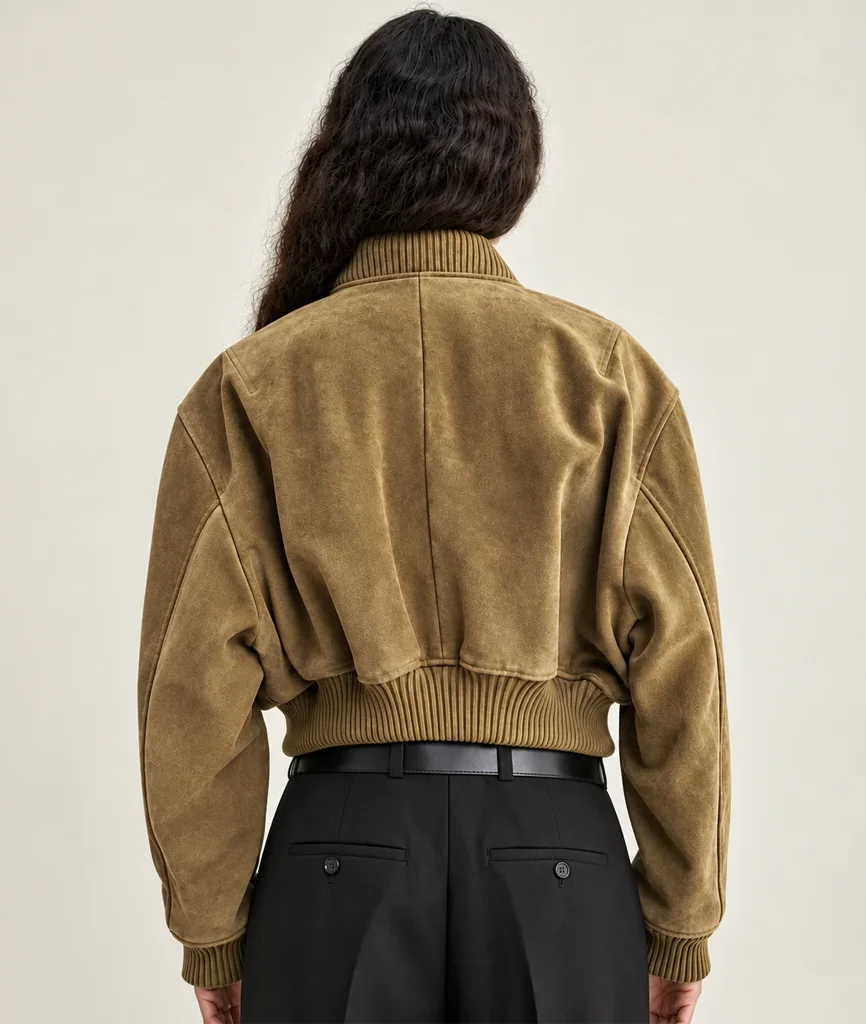 ARMA Women’s Elettra Gritty Suede Bomber Jacket