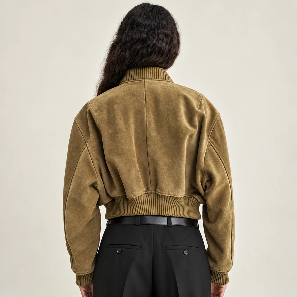 ARMA Women’s Elettra Gritty Suede Bomber Jacket