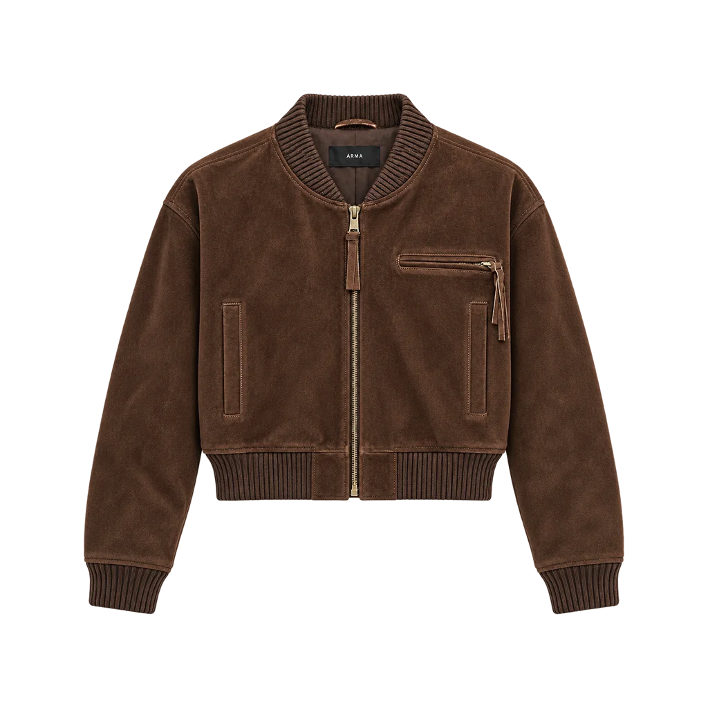 ARMA Women’s Elettra Gritty Suede Bomber Jacket
