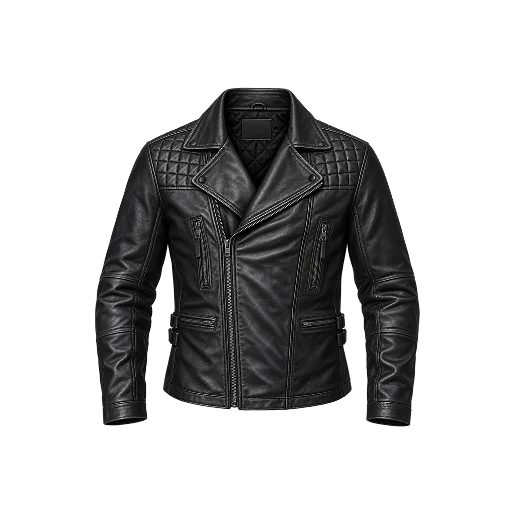 Adam Lambert Halloween Party Black Leather Biker Jacket
