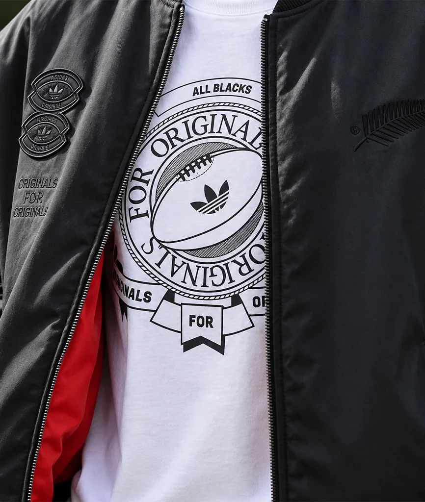 Men’s Adidas Originals x All Blacks Reversible Team Bomber Jacket