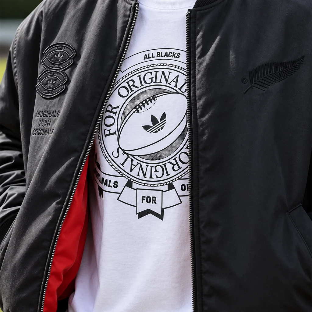Men’s Adidas Originals x All Blacks Reversible Team Bomber Jacket