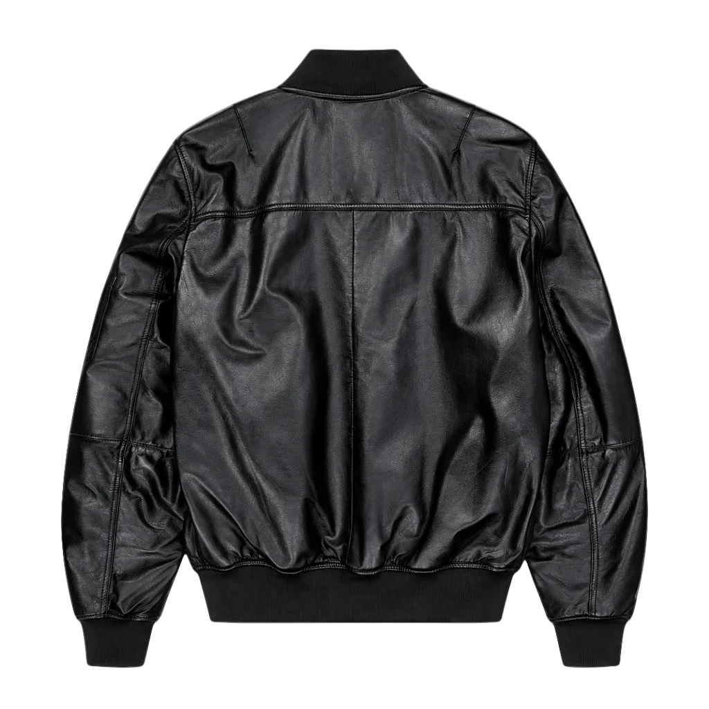 Alpha Industries Men’s MA-1 Leather Bomber Jacket