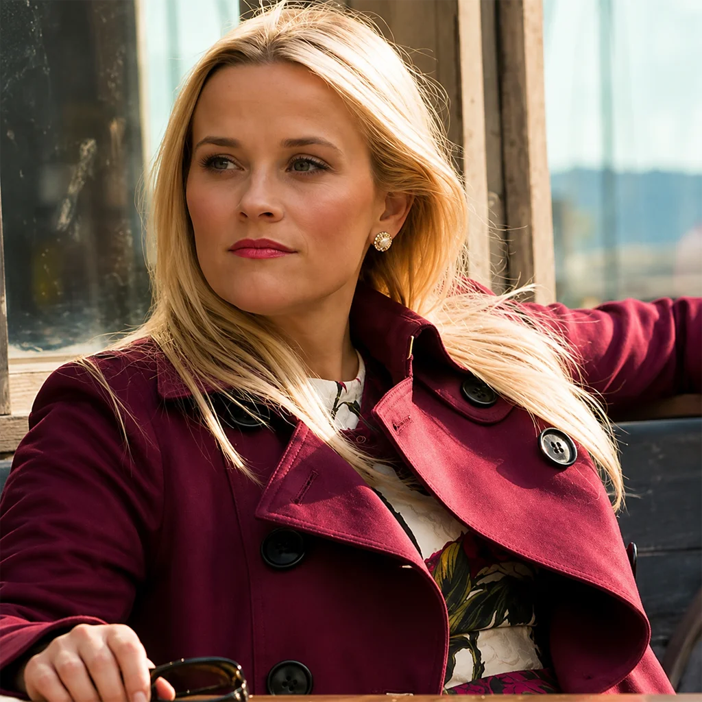Big Little Lies Madeline Martha Mackenzie Cotton Trench Coat