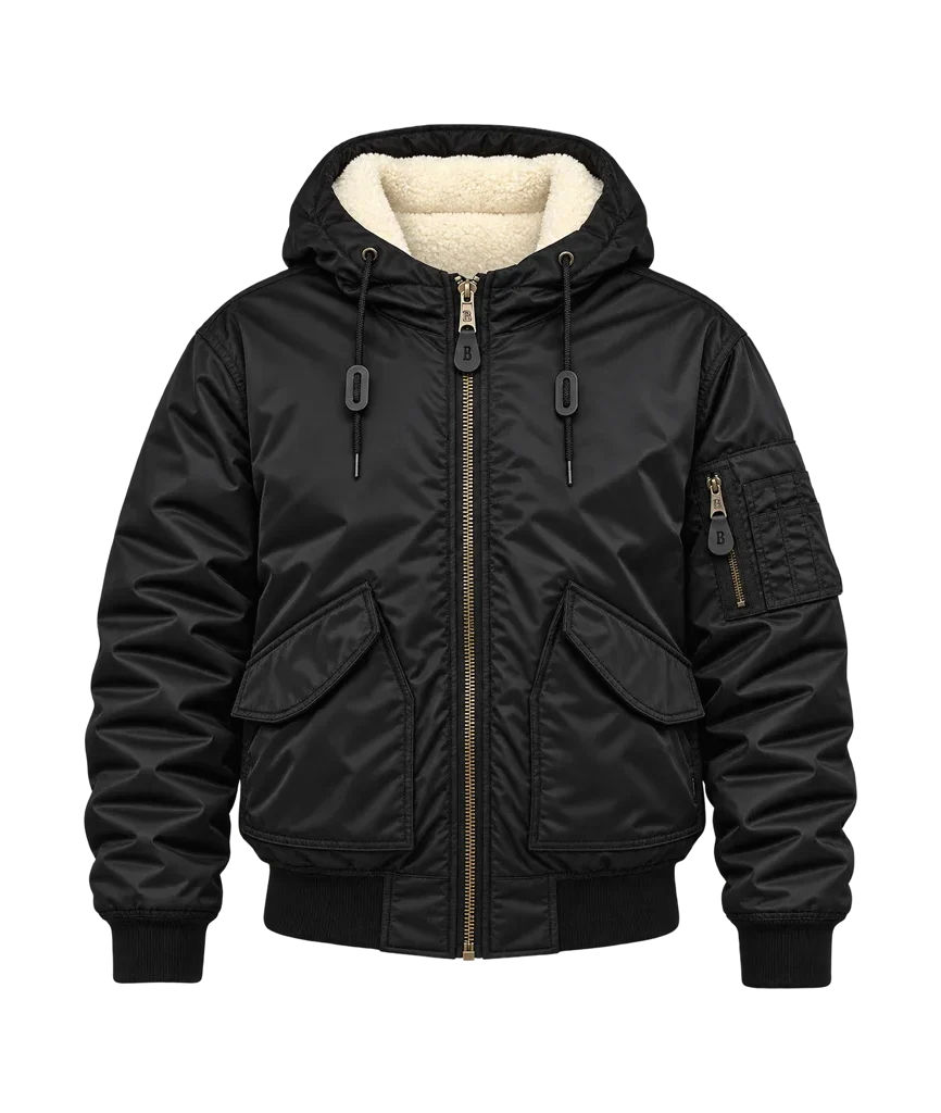Brandit Men’s CWU Hooded Bomber Jacket