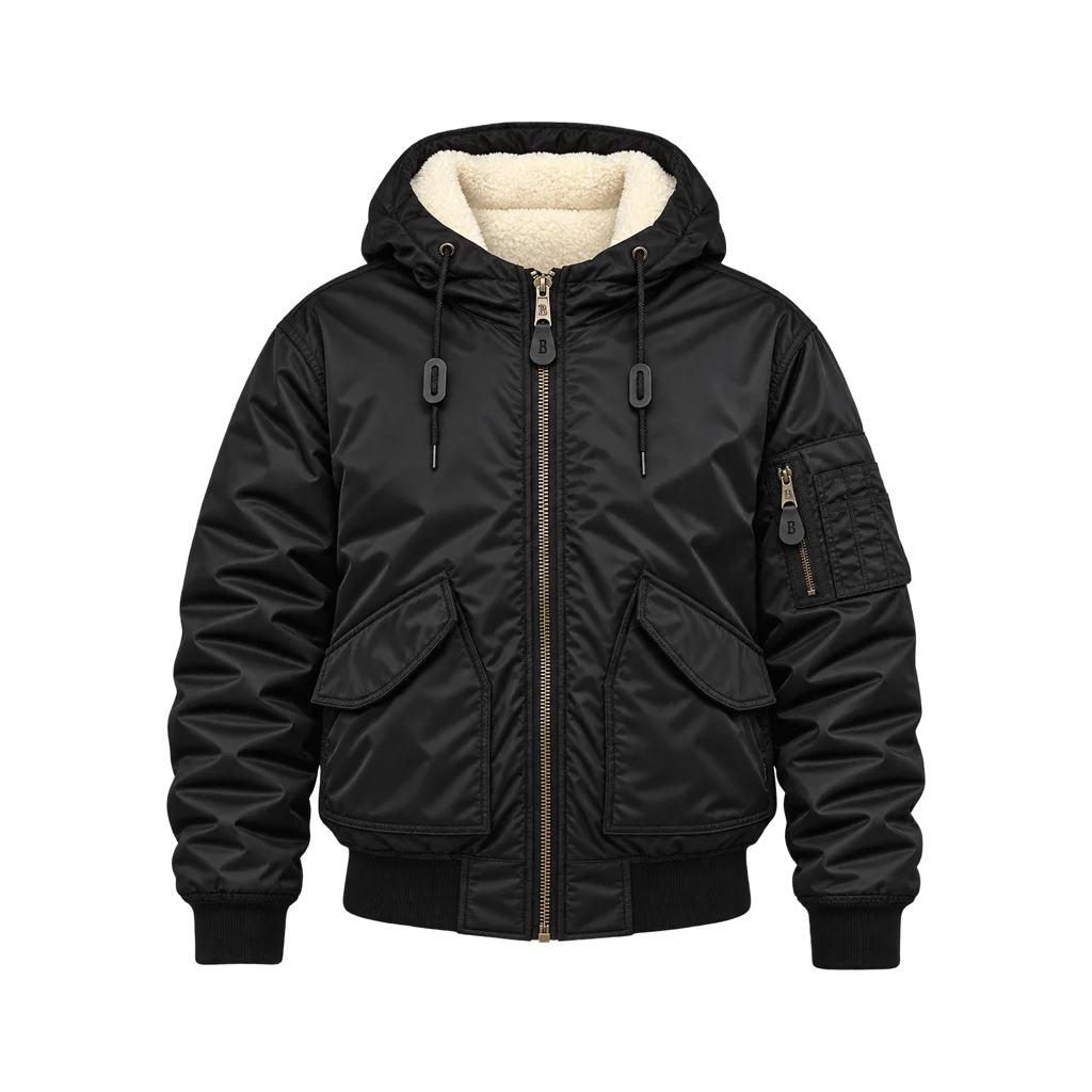 Brandit Men’s CWU Hooded Bomber Jacket