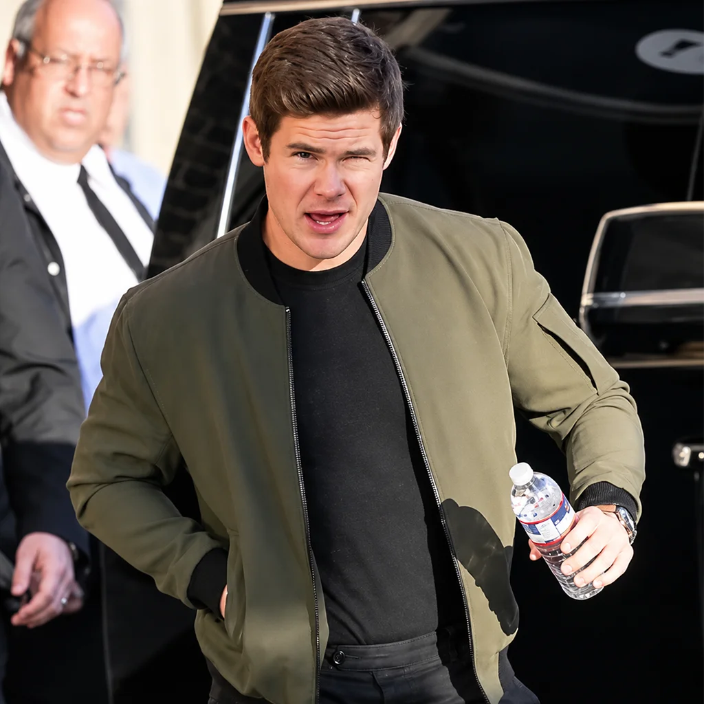 Adam DeVine Pitch Perfect Olive Green Bomber Jacket
