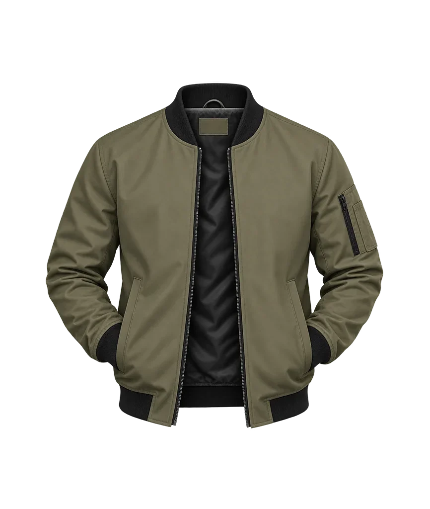 Adam DeVine Pitch Perfect Olive Green Bomber Jacket