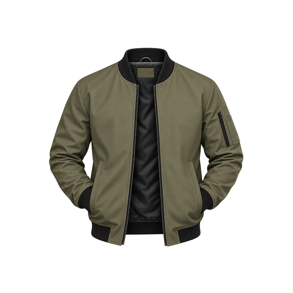 Adam DeVine Pitch Perfect Olive Green Bomber Jacket