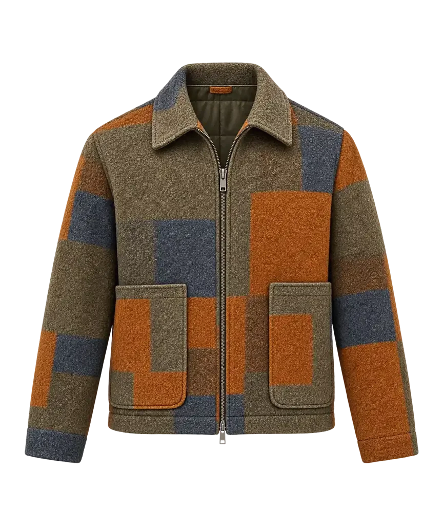 Carmen Carmy Berzatto The Bear Patchwork Wool Jacket