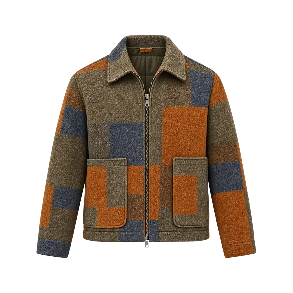 Carmen Carmy Berzatto The Bear Patchwork Wool Jacket