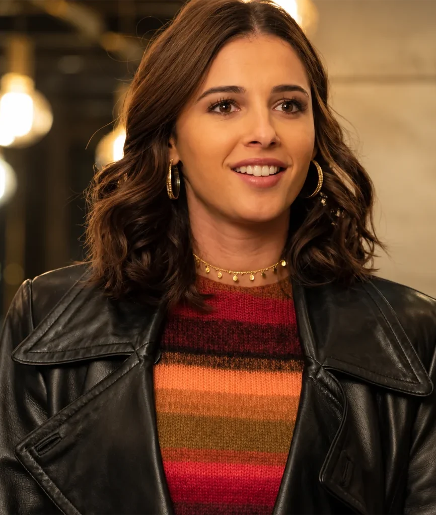Elena Houghlin Charlie’s Angels Black Leather Coat