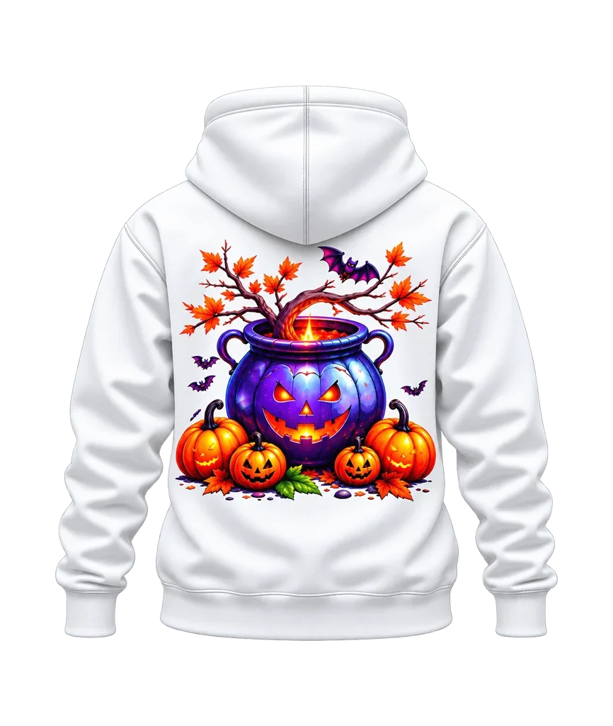 Chilling Adventures of Sabrina Halloween Spooky Dual-Print White Hoodie