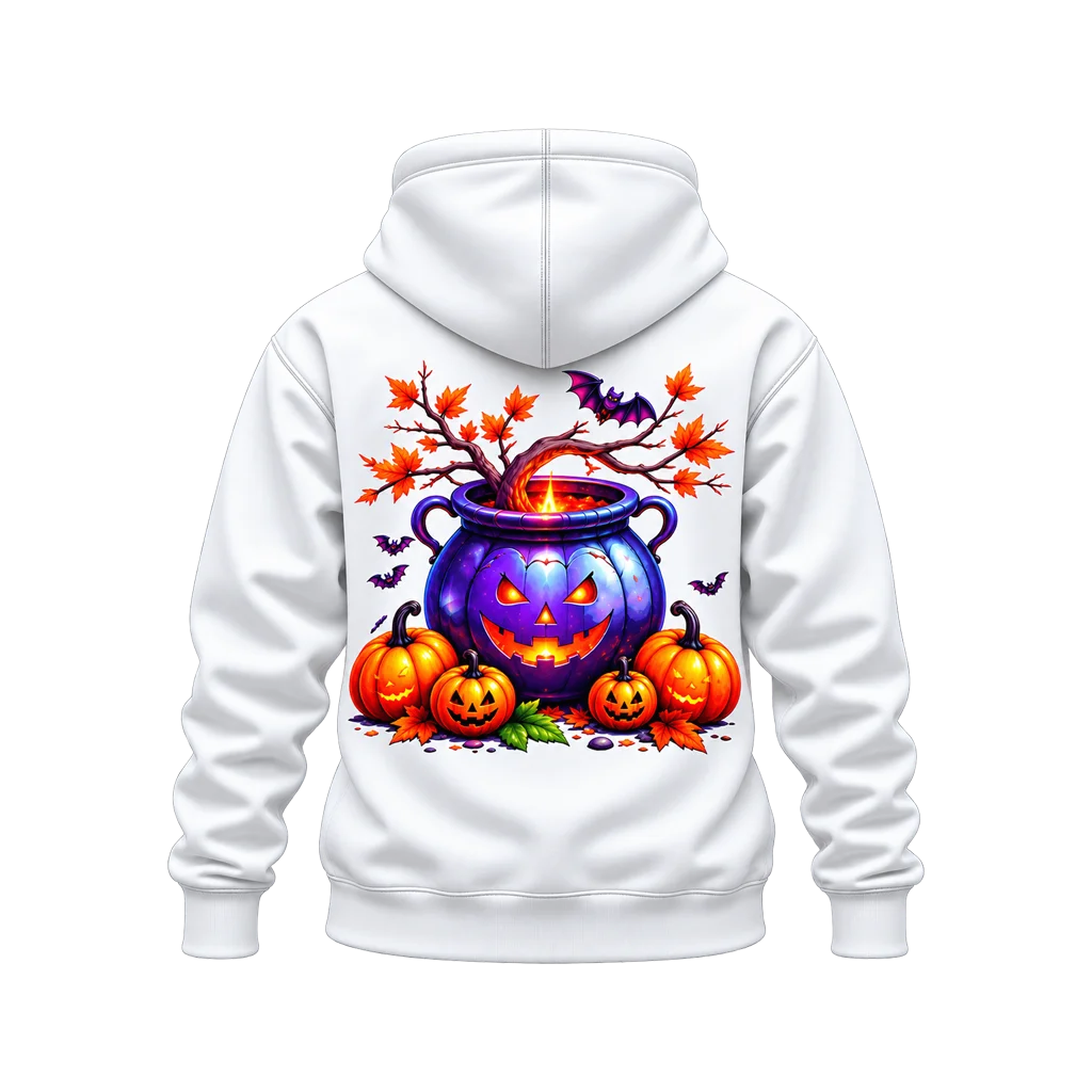 Chilling Adventures of Sabrina Halloween Spooky Dual-Print White Hoodie