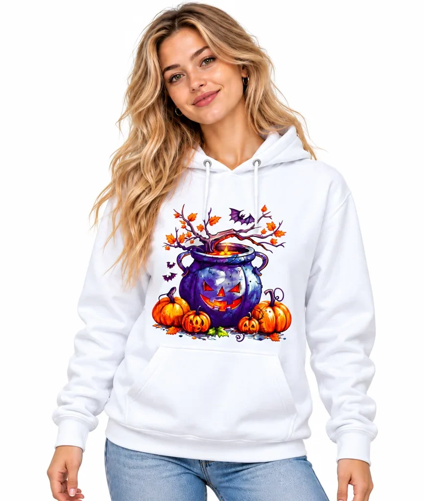 Chilling Adventures of Sabrina Halloween Spooky White Hoodie