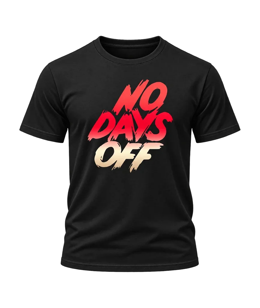 Creed III No Days Off Black T-Shirt