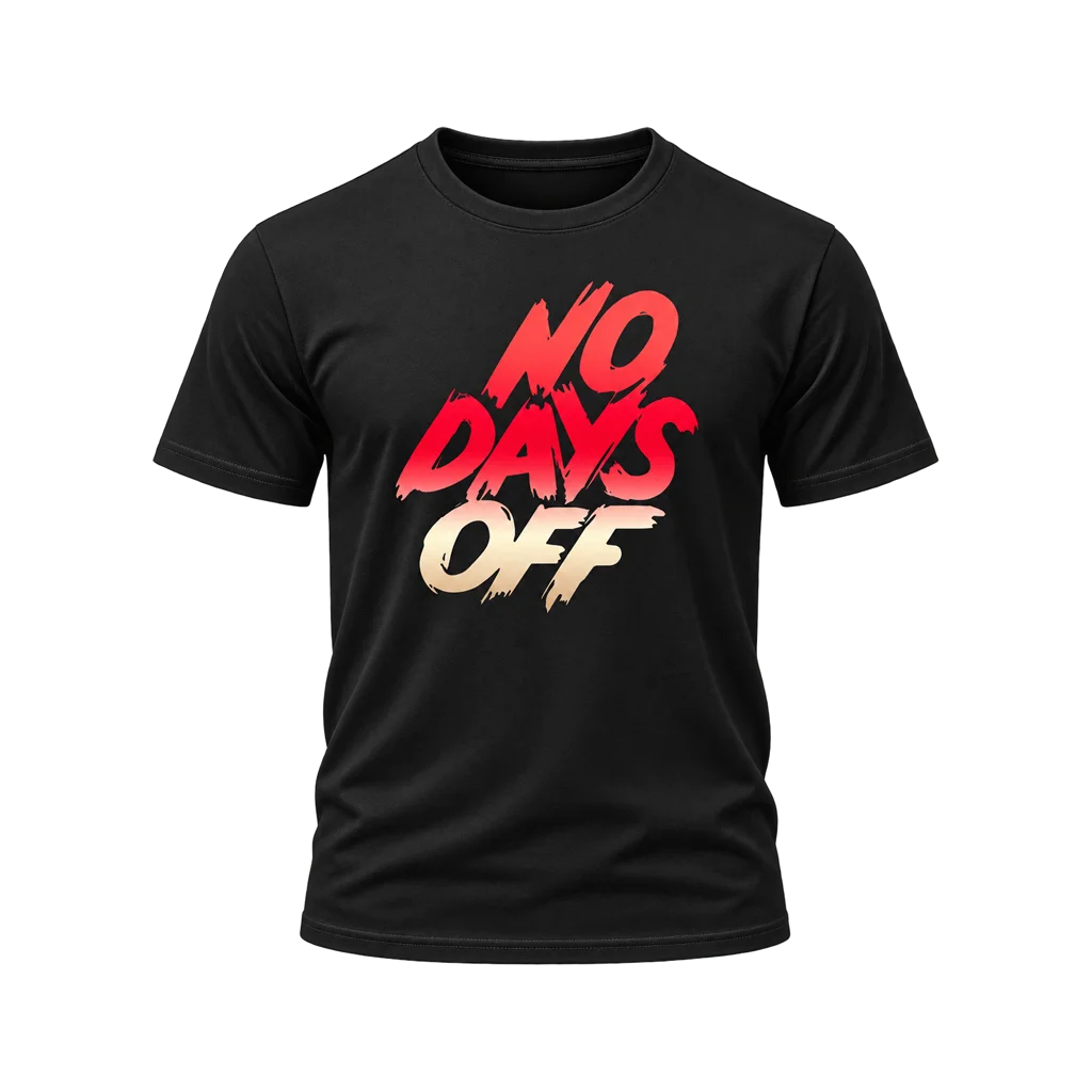 Creed III No Days Off Black T-Shirt
