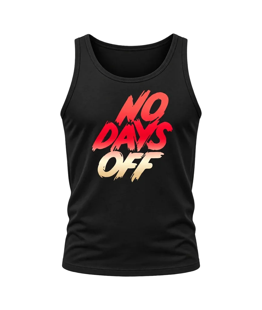 Creed III No Days Off Black Tank Top