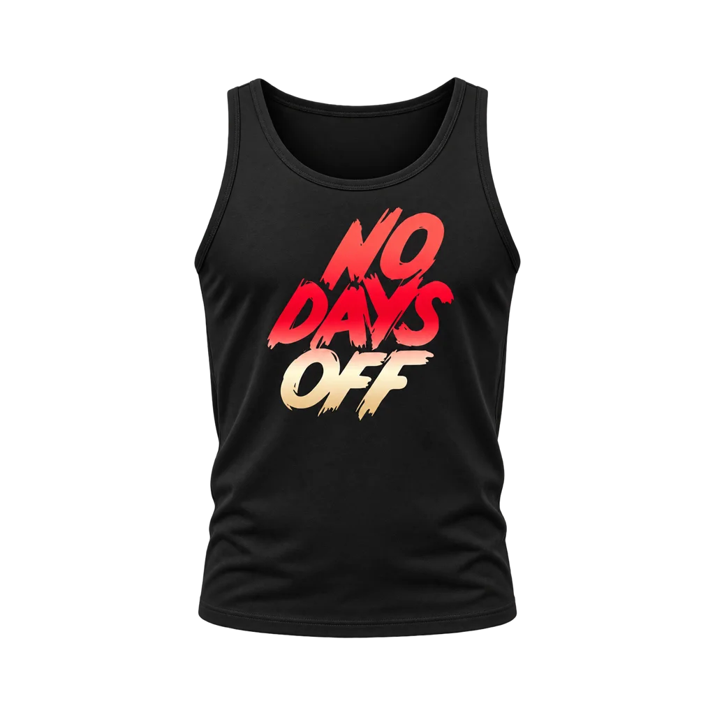 Creed III No Days Off Black Tank Top