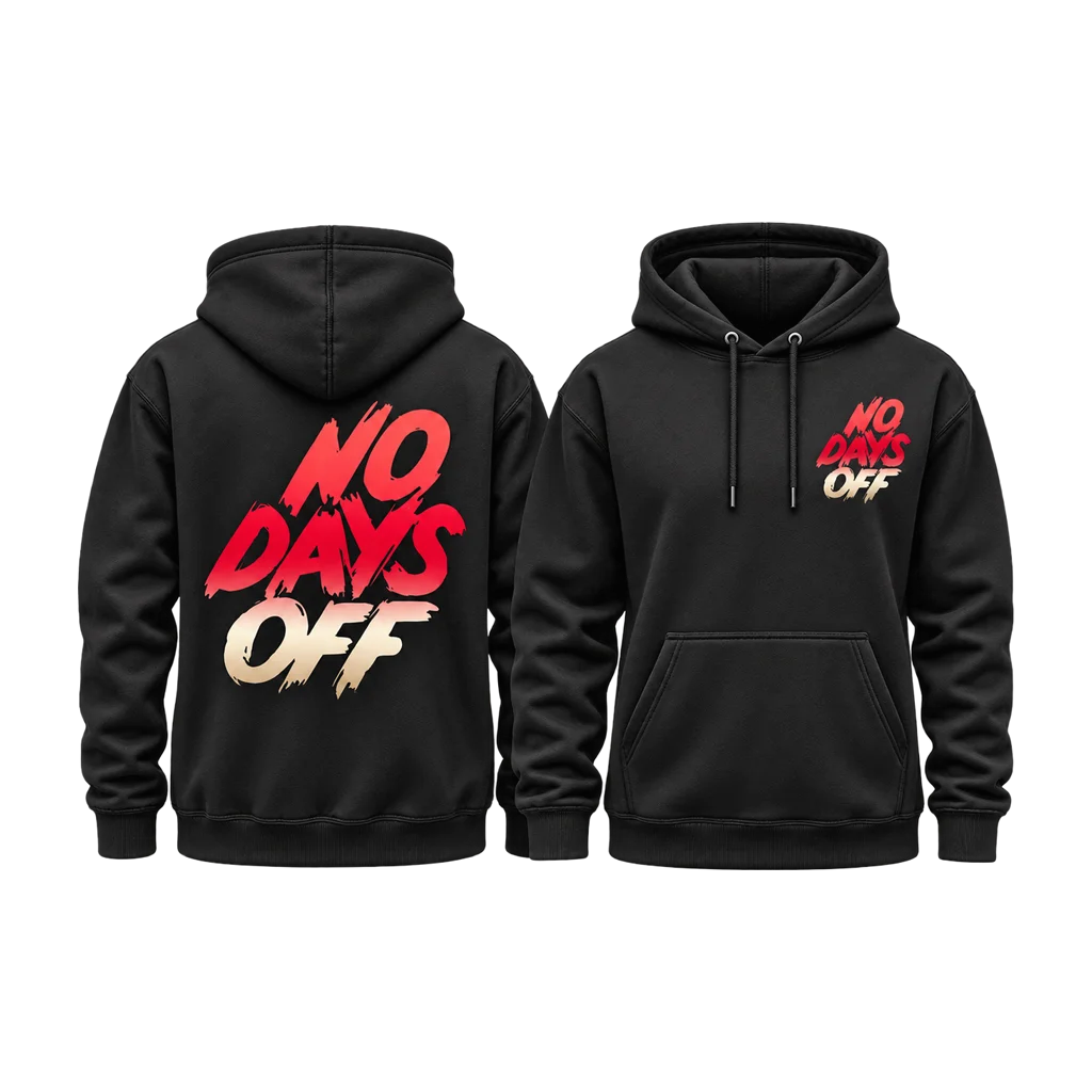 Creed III No Days Off Dual-Print Black Hoodie