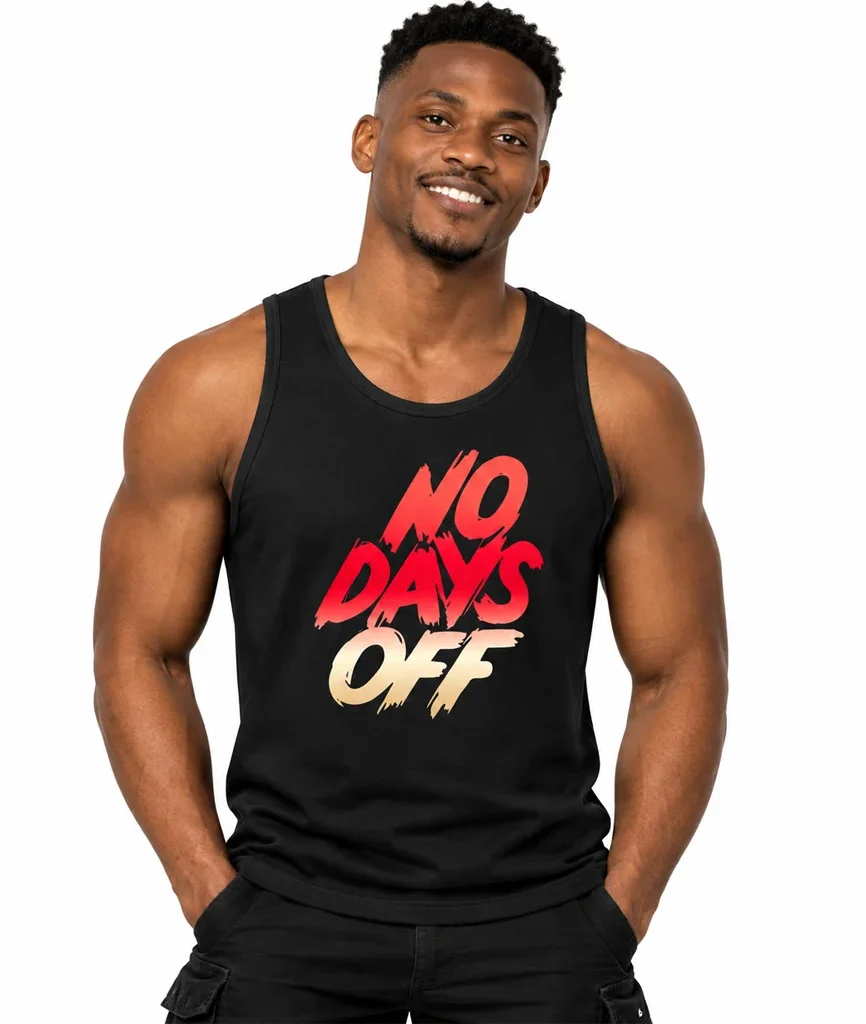 Creed III No Days Off Black Tank Top
