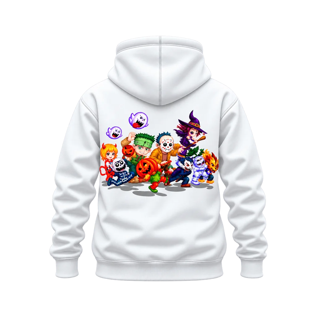 Darkstalkers Chibi Halloween Monster Dual-Print Hoodie
