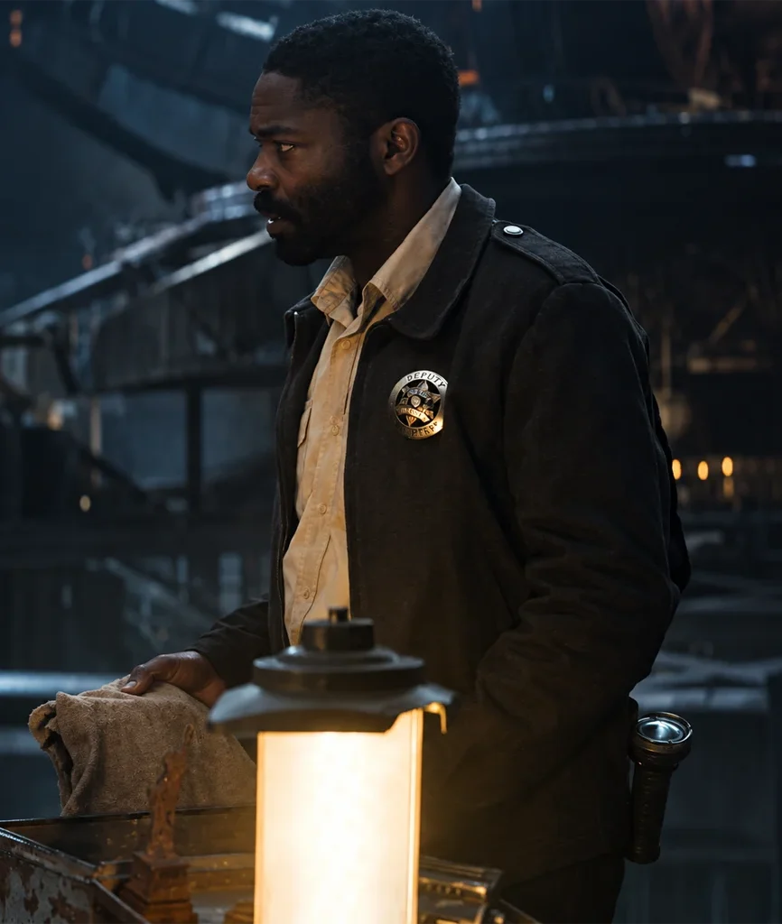 Sheriff Holston Silo David Oyelowo Cotton Brown Jacket