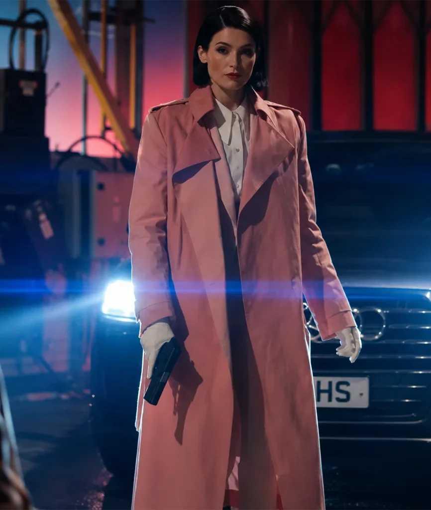 Dianne Harewood Culprits Season 1 Pink Trench Coat