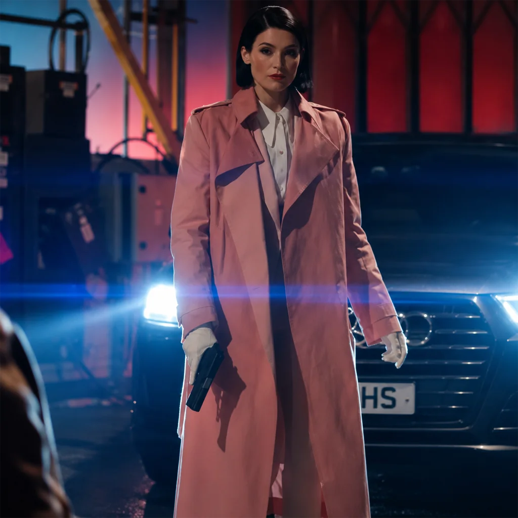 Dianne Harewood Culprits Season 1 Pink Trench Coat