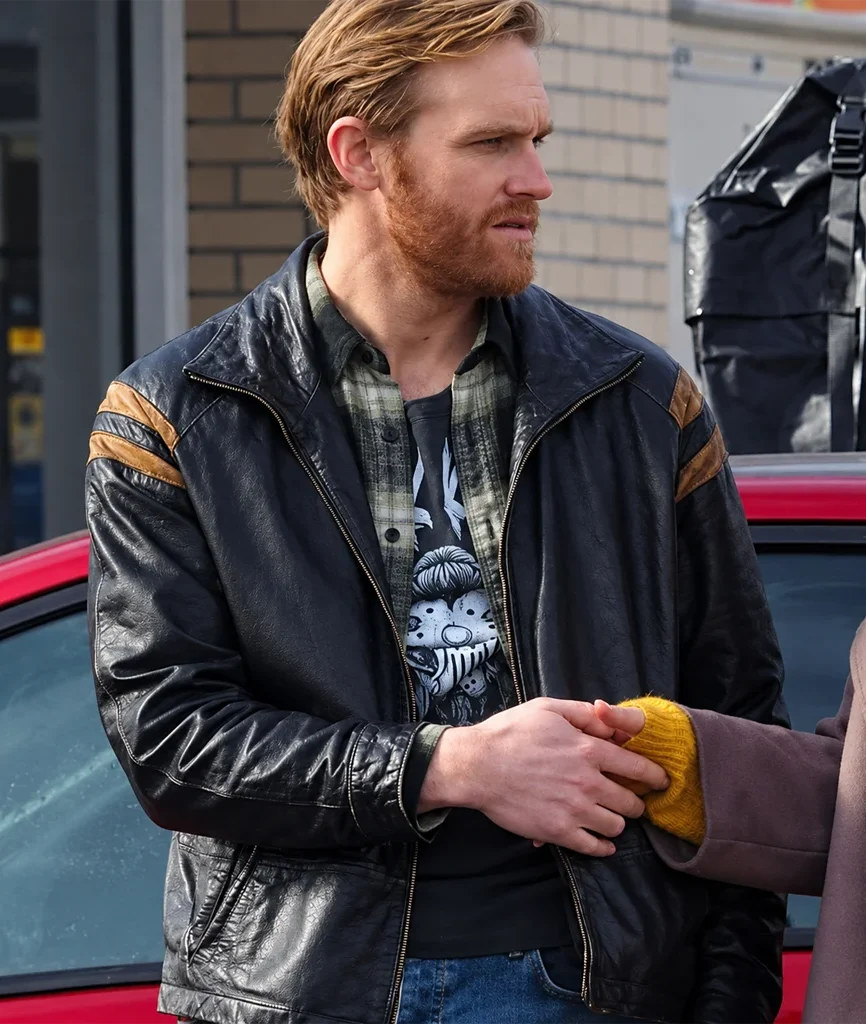 Jackson Disclosure Day Wyatt Russell Black Leather Jacket