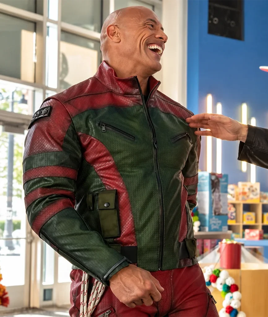Dwayne Johnson Red One Callum Drift Leather Jacket