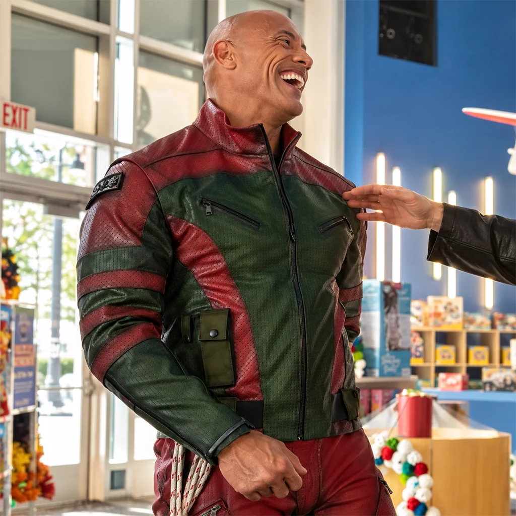 Dwayne Johnson Red One Callum Drift Leather Jacket