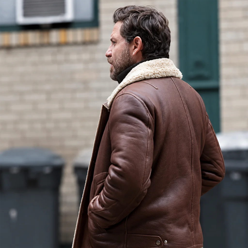 Dr. Paolo Macchiarini Dr. Death Season 2 Brown Shearling Jacket