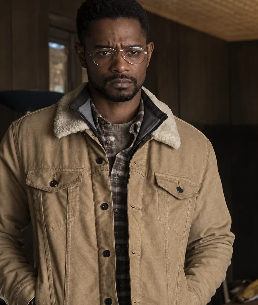 The Girl in the Spider’s Web Lakeith Stanfield Brown Cotton Jacket