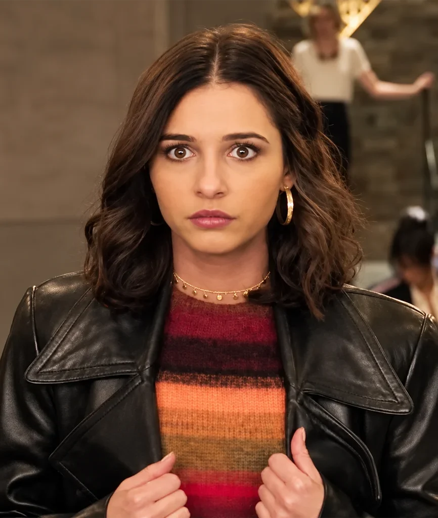 Elena Houghlin Charlie’s Angels Black Leather Coat