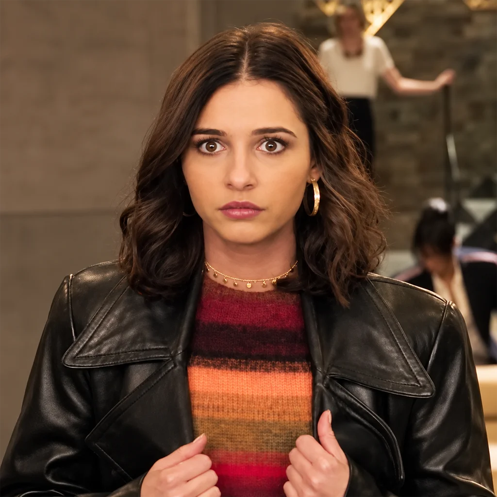 Elena Houghlin Charlie’s Angels Black Leather Coat