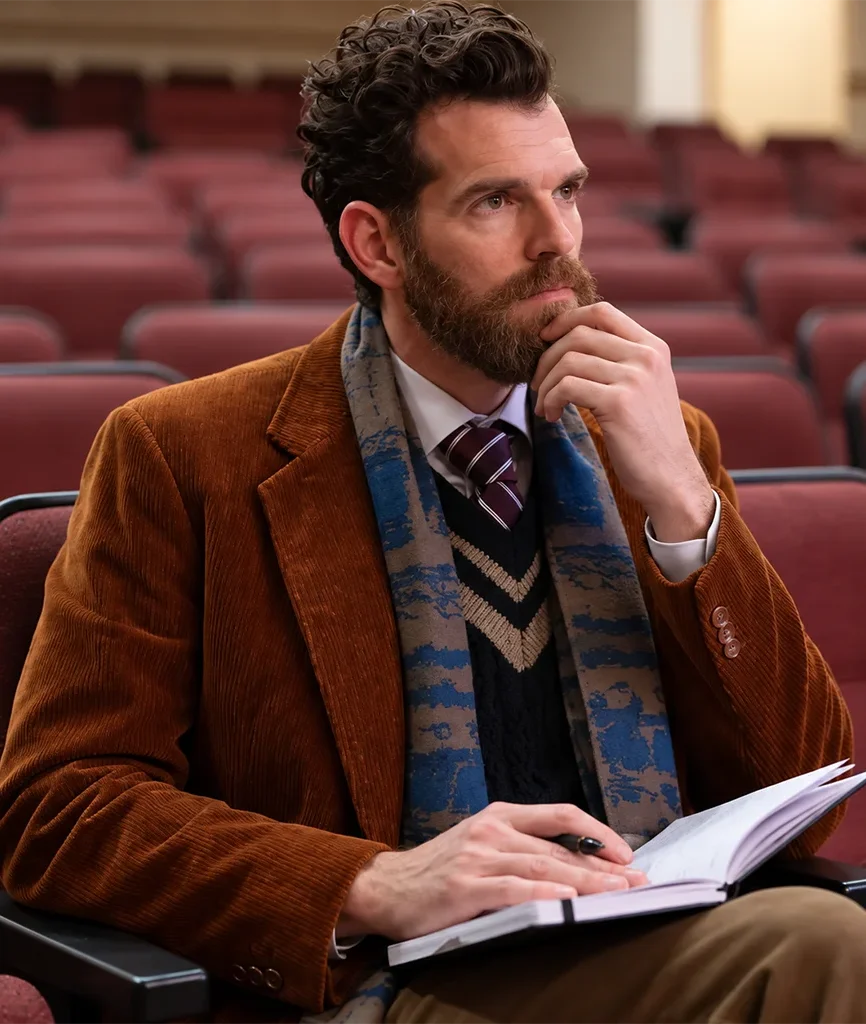George Willis Scream 7 Timothy Simons Brown Corduroy Blazer