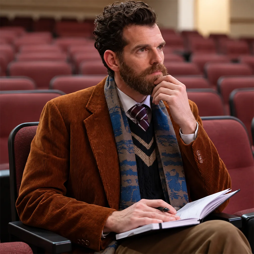 George Willis Scream 7 Timothy Simons Brown Corduroy Blazer