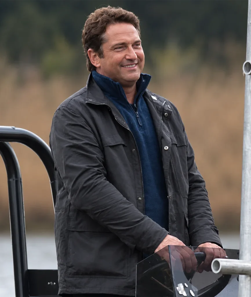 Angel Has Fallen Gerard Butler Banning Black Cotton Jacket