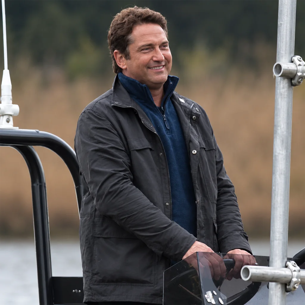 Angel Has Fallen Gerard Butler Banning Black Cotton Jacket
