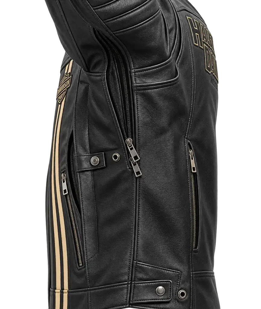 Men’s H-D Triple Vent Passing Link II Leather Jacket