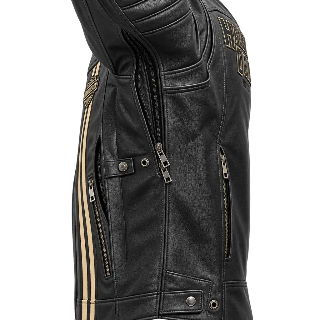 Men’s H-D Triple Vent Passing Link II Leather Jacket