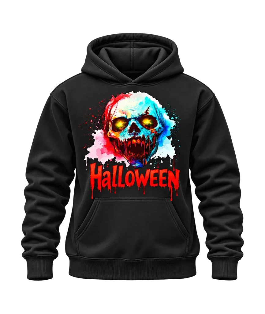 Halloween Graphic Black Hoodie