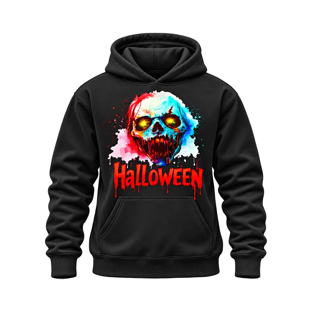 Halloween Graphic Black Hoodie